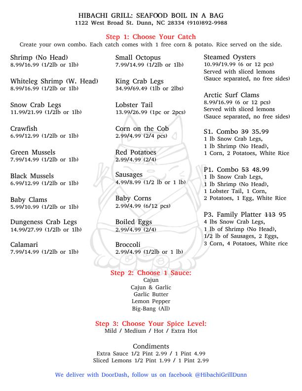 Hibachi Grill & Supreme Buffet Menu image 4